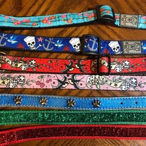 7 used dog collars